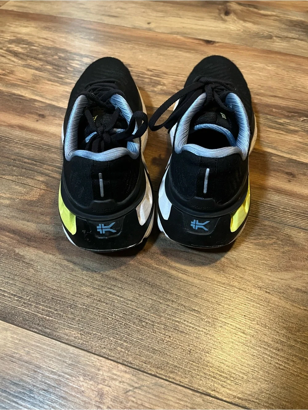 KURU Triple Max Ion Womens 7.5 Shoes Running Jet Black Multi Lace Up Sneakers
